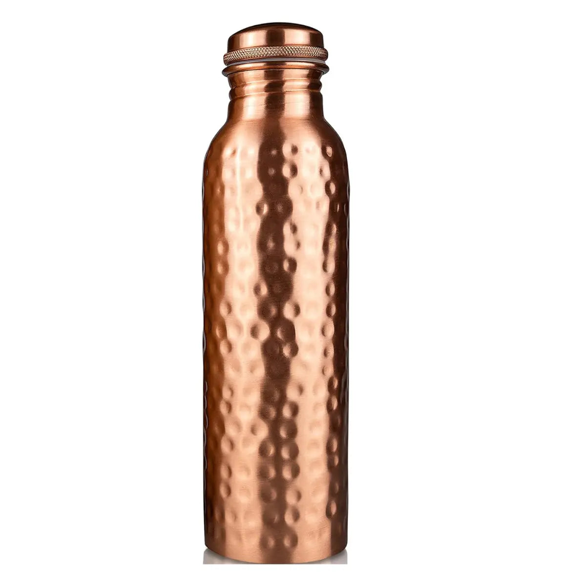 Copper 32Oz Water Bottle - 100% Pure Copper, Heavy-Duty, Leak-Proof, Cleaning Brush Included, Ideal for Drinkware - Tumbler