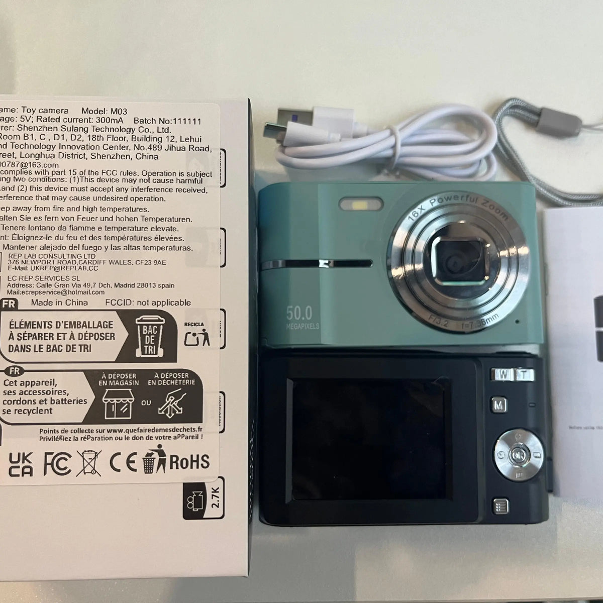 FHD 1080P Digital Camera with SD Card, 16X Digital Zoom, Portable Mini Point-And-Shoot Pocket Camera for Teens and Students, Gift Idea, Tech Gadgets #GLOBAL PICKS