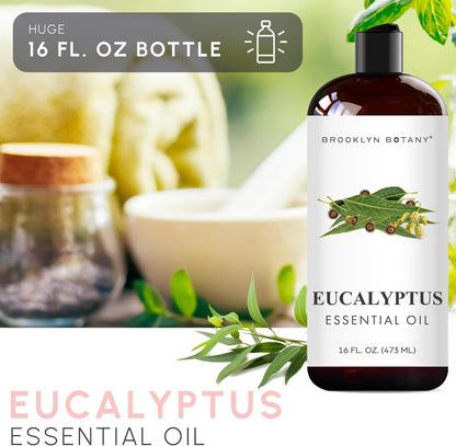 Eucalyptus Essential Oil - Huge 16 Fl Oz - for Candle Making, Soap Making, Diffusers, and Aromatherapy